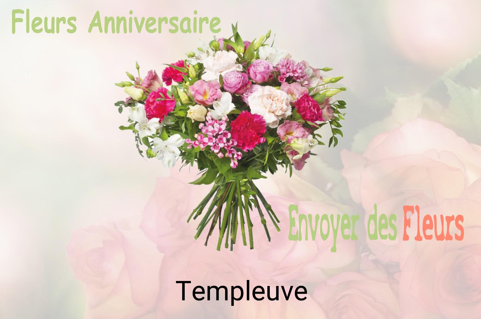 Bouquet de fleurs d’anniversaire livré à Templeuve